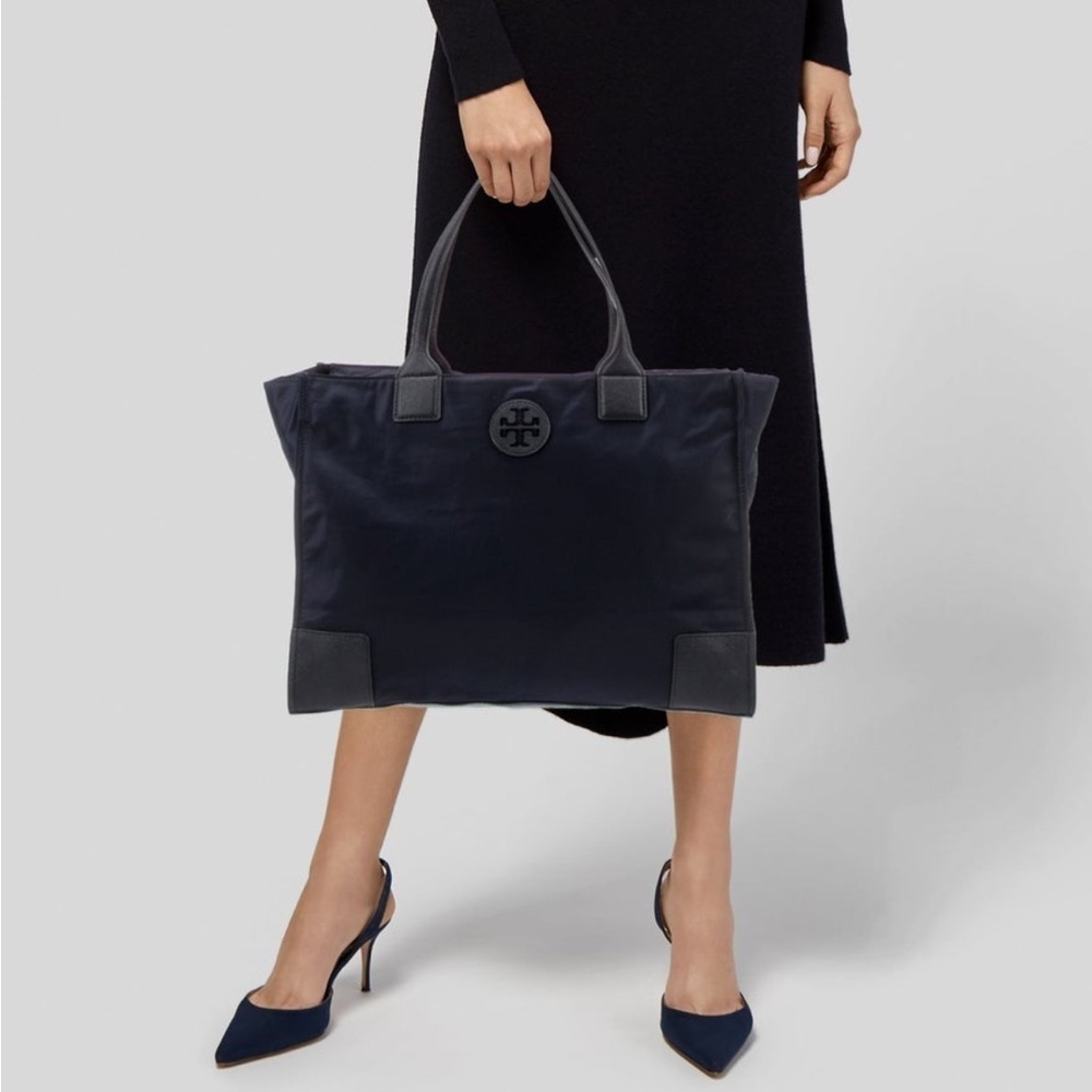 Tory Burch Nylon Tote Navy